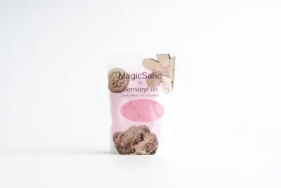 Roze kinetisch zand van SensoryFun