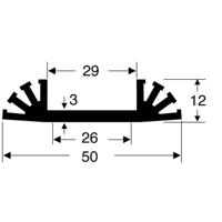 Fischer Elektronik 10019722 SK 31 37,5 SA Koellichaam 8 K/W (l x b x h) 37.5 x 50 x 12 mm