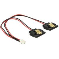 Delock 85249 Kabel Voeding 2-pins female > 2 x SATA 15-pins bus (5 V) metaal 20cm - thumbnail