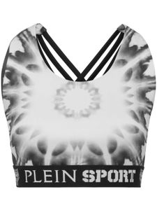 Plein Sport soutien-gorge à logo imprimé - Noir