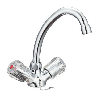 Schutte SAVINO tweegreepskraan wastafel | chroom
 37210