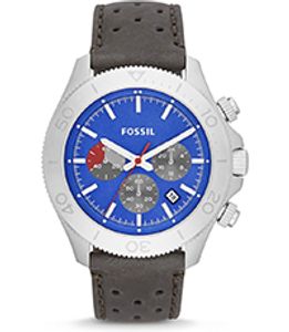 Horlogeband Fossil CH2893 Leder Bruin 22mm