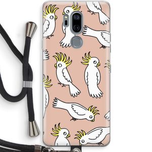 Papegaai: LG G7 Thinq Transparant Hoesje met koord