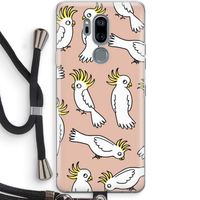 Papegaai: LG G7 Thinq Transparant Hoesje met koord