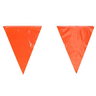 Oranje vlaggenlijn - slinger - 350 cm - binnen en buiten - 12 vlaggetjes - Koningsdag/Holland