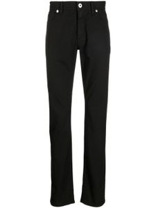 Brioni pantalon droit à patch logo - Noir