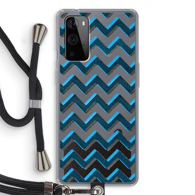 Onderbroken lijn: OnePlus 9 Pro Transparant Hoesje met koord
