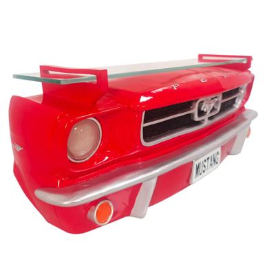 1965 Ford Mustang Voorkant Wandplank Met Verlichting - Rood