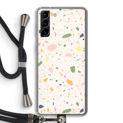 Terrazzo N°21: Samsung Galaxy S21 Plus Transparant Hoesje met koord