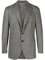 Cesare Attolini blazer à motif pied-de-poule - Noir