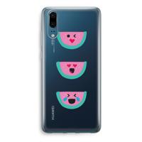 Smiley watermeloen: Huawei P20 Transparant Hoesje - thumbnail