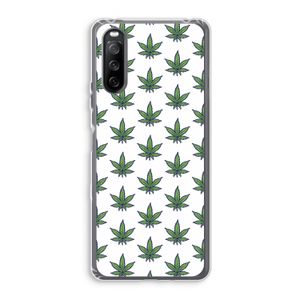 Weed: Sony Xperia 10 III Transparant Hoesje