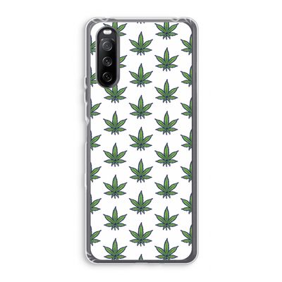 Weed: Sony Xperia 10 III Transparant Hoesje