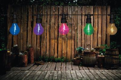 10 Partylights 6 x 7 cm Multi Filament - Annas collection