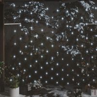 Kerstnetverlichting 306 LED's binnen en buiten 3x3 m koudwit - thumbnail