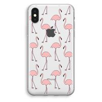 Anything Flamingoes: iPhone X Transparant Hoesje