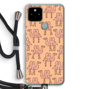 Kameel: Pixel 5 Transparant Hoesje met koord