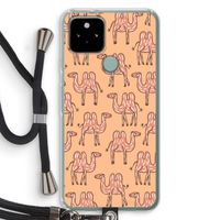Kameel: Pixel 5 Transparant Hoesje met koord