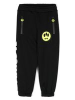 Barrow kids pantalon de jogging en coton à logo imprimé - Noir