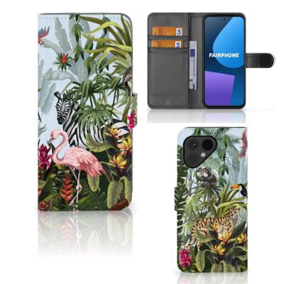 Telefoonhoesje | Met pasjeshouder | voor Fairphone 5 Jungle