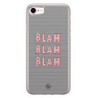 iPhone 8/7 siliconen telefoonhoesje - Blah blah blah