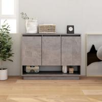 Dressoir 97x31x75 cm bewerkt hout betongrijs
