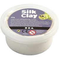 Creativ Company Silk Clay Boetseerklei 40 g Wit 1 stuk(s)