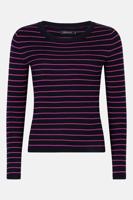 Ydence Knitted Top Devina | Navay/Fuchsia Purple