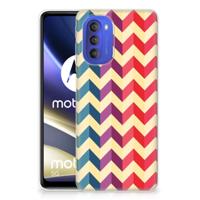 Motorola Moto G51 5G | TPU bumper | Zigzag Multi Color