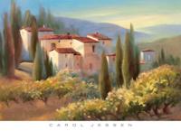 Kunstdruk Carol Jessen - Blue Shadow in Tuscany II 91x66cm