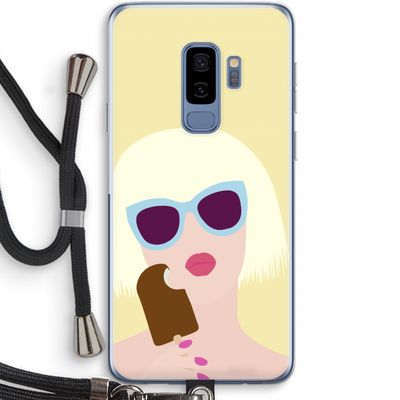 Ice cream: Samsung Galaxy S9 Plus Transparant Hoesje met koord