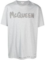 Alexander McQueen t-shirt en coton à logo imprimé - Gris