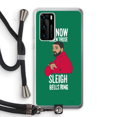Sleigh Bells Ring: Huawei P40 Transparant Hoesje met koord