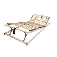 Leen Bakker - Handverstelbare Lattenbodem Duoflex 26 Latten - 90x200 Cm - Hout - Bruin