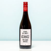 Wijnfles Mom is wow upside down - Rood (Merlot)