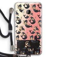 Zeemeermin: HTC U Play Transparant Hoesje met koord