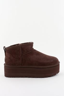 UGG enkellaarsjes Classic Ultra Mini Platform 1135092 burnt cedar
