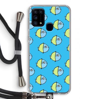 Visjes: Samsung Galaxy M31 Transparant Hoesje met koord