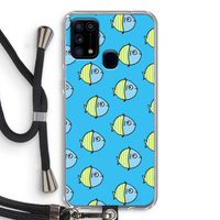 Visjes: Samsung Galaxy M31 Transparant Hoesje met koord