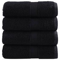 Gastendoekjes SOLUND 4 st 600 g/m 30x50 cm zwart