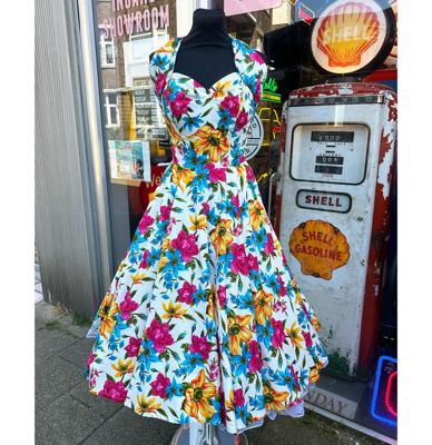 35% korting | Vivien Of Holloway Halterneck Lily Blue Dress-XXS