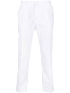 Dolce & Gabbana pantalon fuselé à coupe crop - Blanc