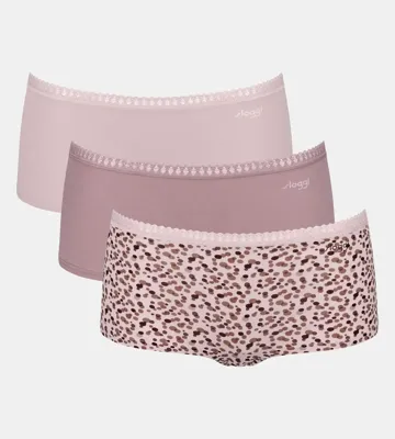 3-pack Crush Go dames boxershorts - Biologisch Katoenen dames onderbroeken - Multipack vrouwen ondergoed