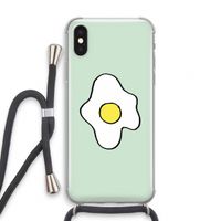 Spiegelei: iPhone X Transparant Hoesje met koord