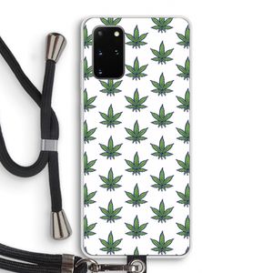 Weed: Samsung Galaxy S20 Plus Transparant Hoesje met koord