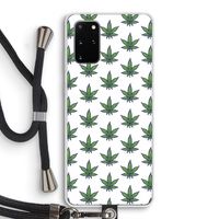 Weed: Samsung Galaxy S20 Plus Transparant Hoesje met koord