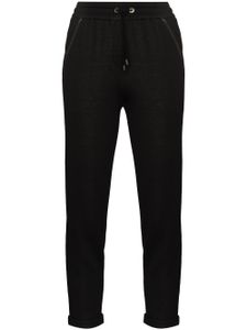 Brunello Cucinelli pantalon de jogging à ornements métalliques - Noir