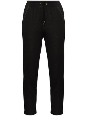 Brunello Cucinelli pantalon de jogging à ornements métalliques - Noir
