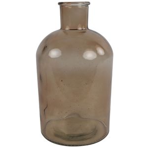 Countryfield Vaas - lichtbruin/transparant - glas - Apotheker fles vorm - D17 x H31 cm   -