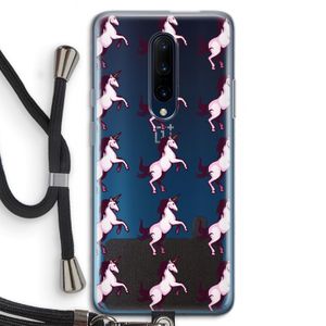 Musketon Unicorn: OnePlus 7 Pro Transparant Hoesje met koord